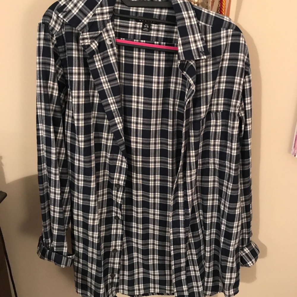 Plaid button down